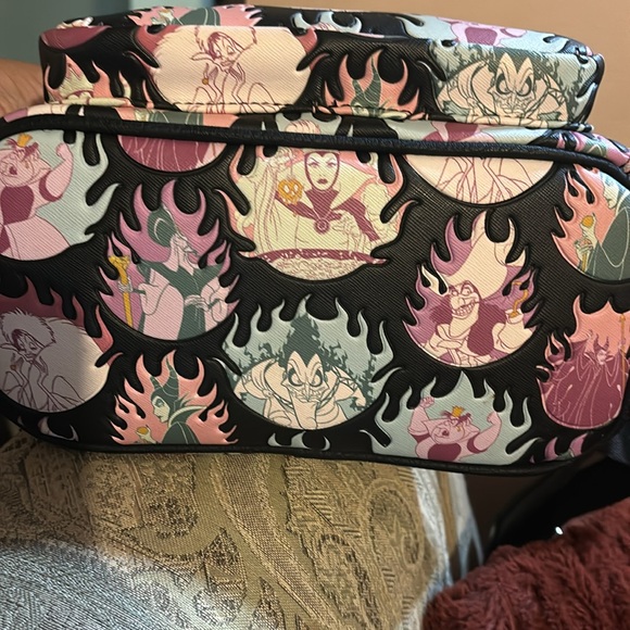 Pastel Disney villain loungefly backpack (Used) - Picture 7 of 8